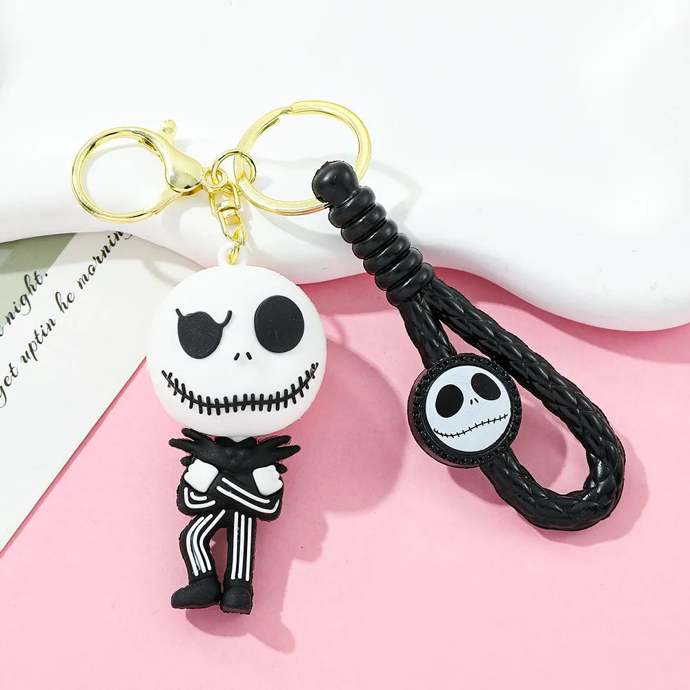 Halloween Keychain Silicone Cartoon Pendant for Backpack and Keys