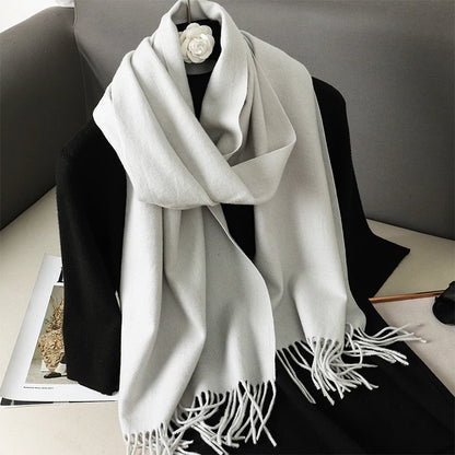 Women's Winter Scarf – Long Warm Solid Shawl Wrap
