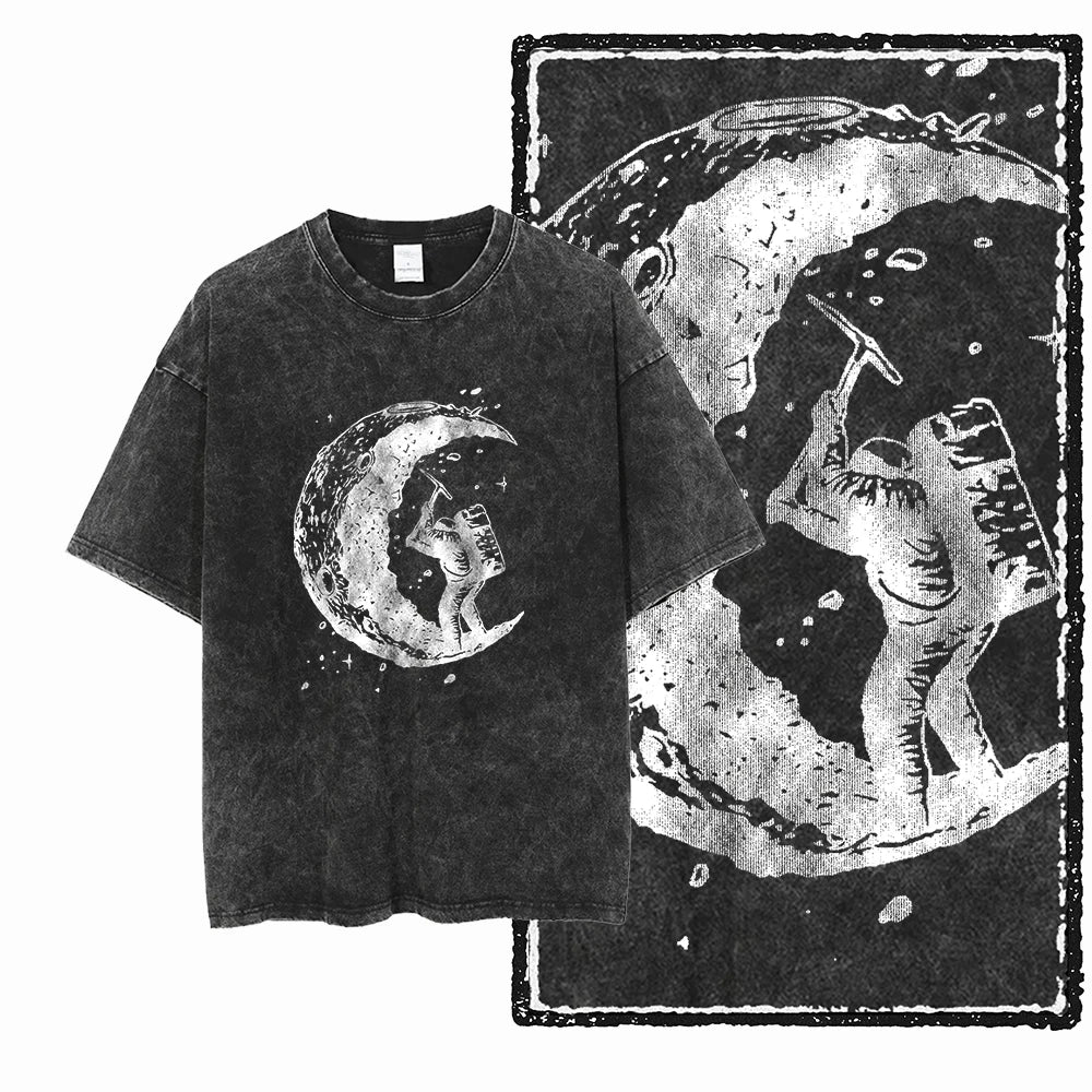 Space T Shirt for Men  Astronaut Graphic Cotton Tee