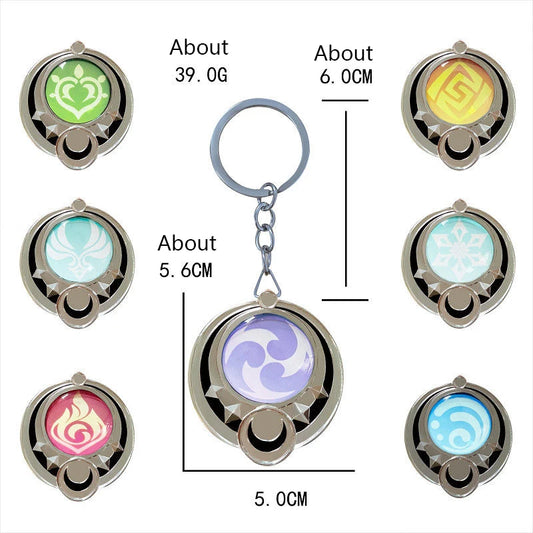 Cosplay Vision Keychain Metal Pendant for Backpacks & Bags