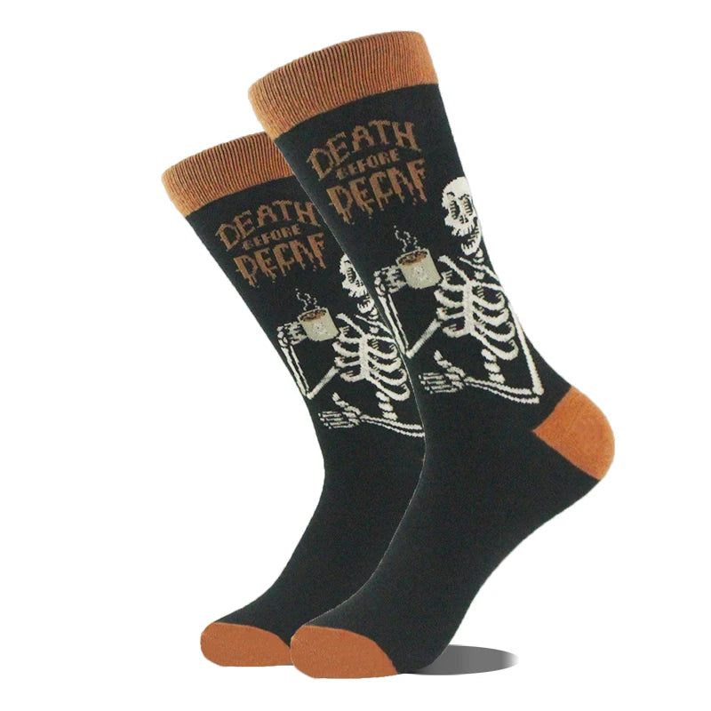 Men's Funny Socks, Novelty Cotton Crew Socks, Crazy Designs