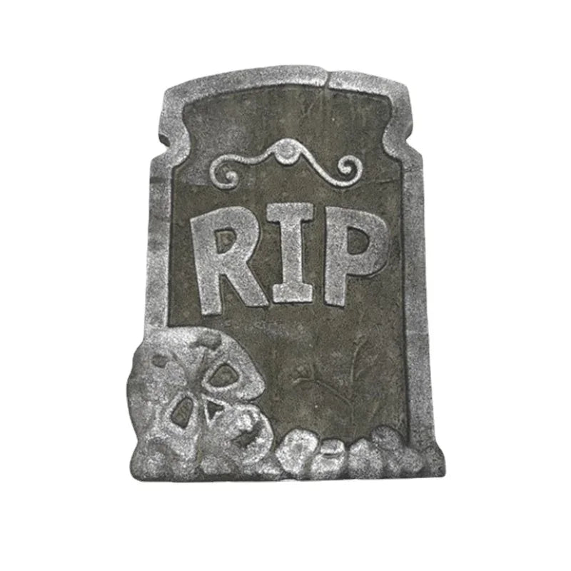 Halloween Tombstone Decorations, 4-Piece Graveyard Yard Props