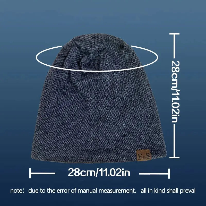 Knit Beanie Unisex Polyester Hat for Men and Women