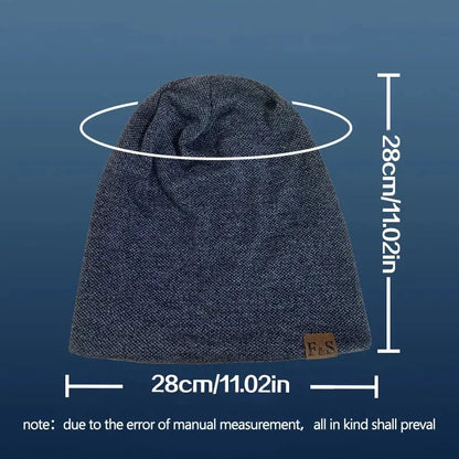 Knit Beanie Unisex Polyester Hat for Men and Women