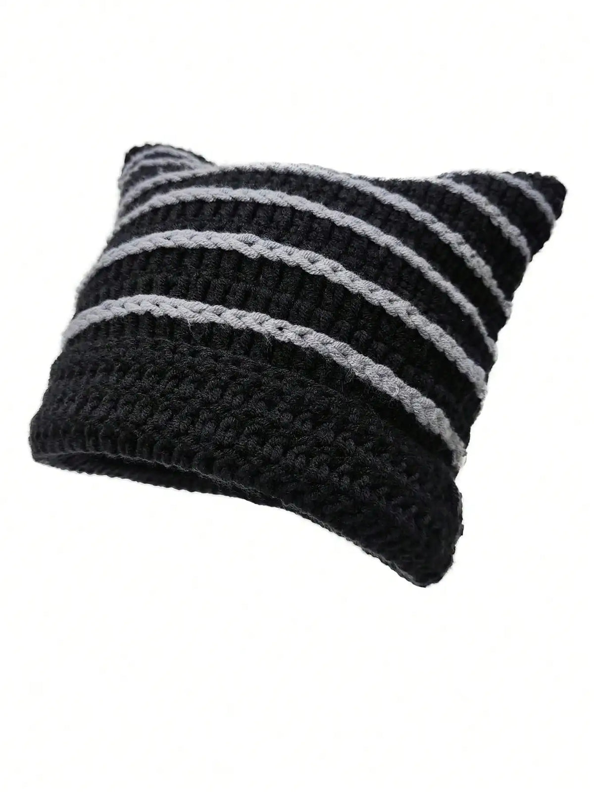 Women's Cat Ear Beanie Warm Knit Winter Hat 56-60cm