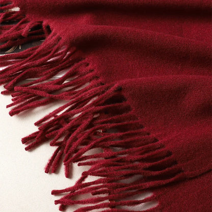 Women's Winter Scarf Warm Long Pashmina Shawl with Tassels